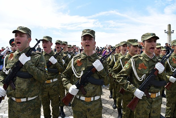 Празднование Дня Победы в Сухуме, Абхазия