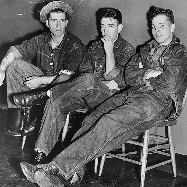 Американские подростки в джинсах, 1955 год