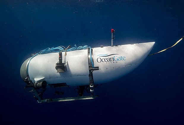 Подводный аппарат «Титан», на котором пятеро туристов спускались к обломкам «Титаника»