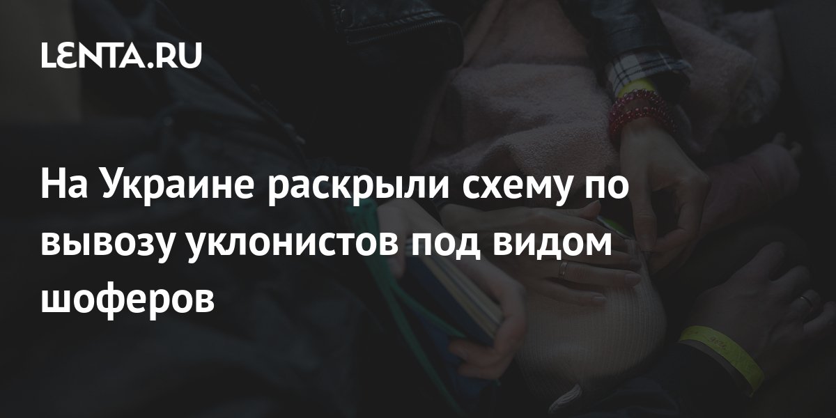 На Украине раскрыли схему по вывозу уклонистов под видом шоферов ...