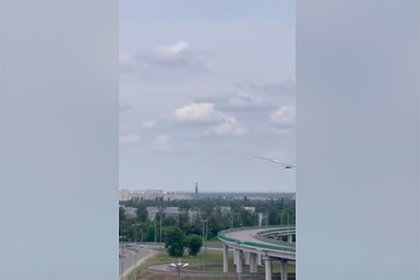 Попытку удара по вертолету под Воронежем сняли на видео