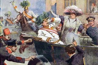 Гаврило Принцип убивает эрцгерцога Фердинанда и его жену
