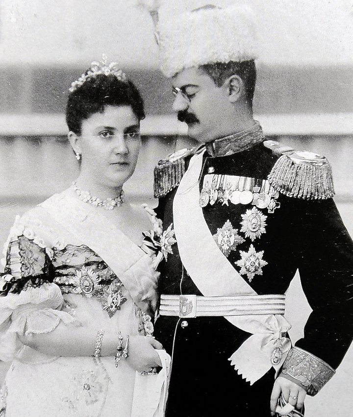 Король Сербии Александр I Обренович и королева Драга