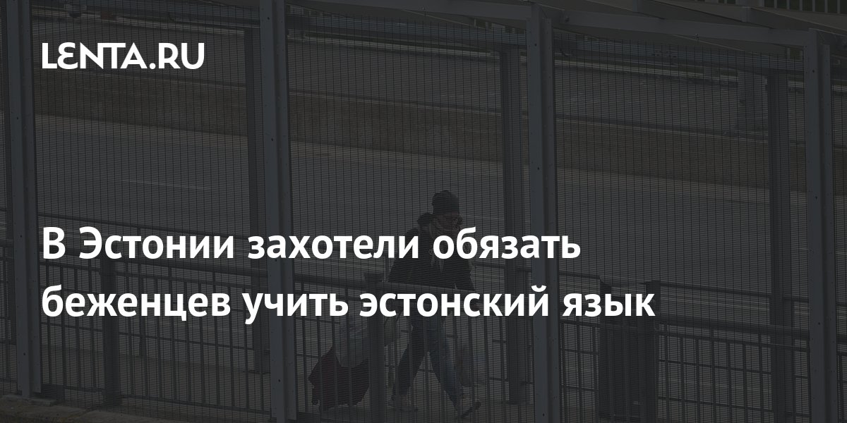 В Эстонии захотели обязать беженцев учить эстонский язык: Украина ...
