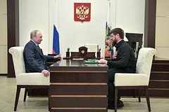 Владимир Путин и Рамзан Кадыров (архивное фото)