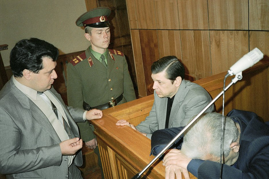 Юрий Чурбанов на судебном процессе 