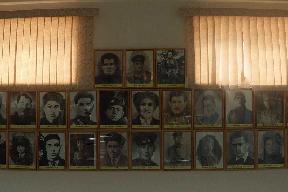 Фотографии евреев, не вернувшихся с Великой Отечественной, в музее при синагоге