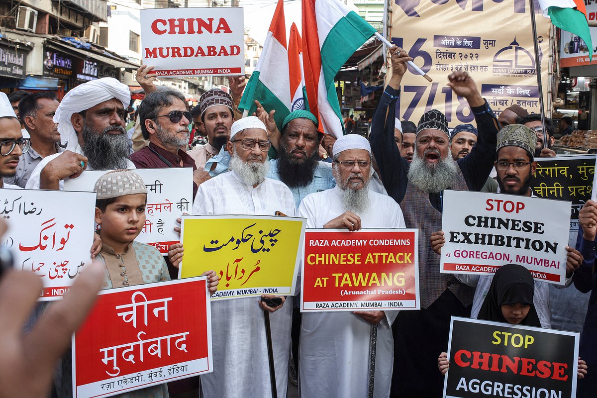 Антикитайские протесты в Индии после конфликта на границе