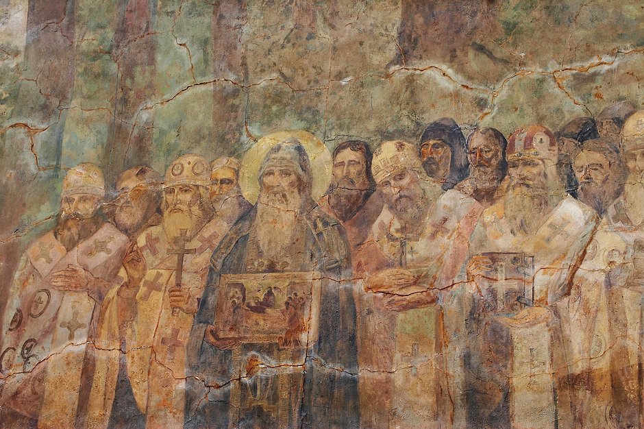 Фрагмент фрески. Киево-Печерская лавра