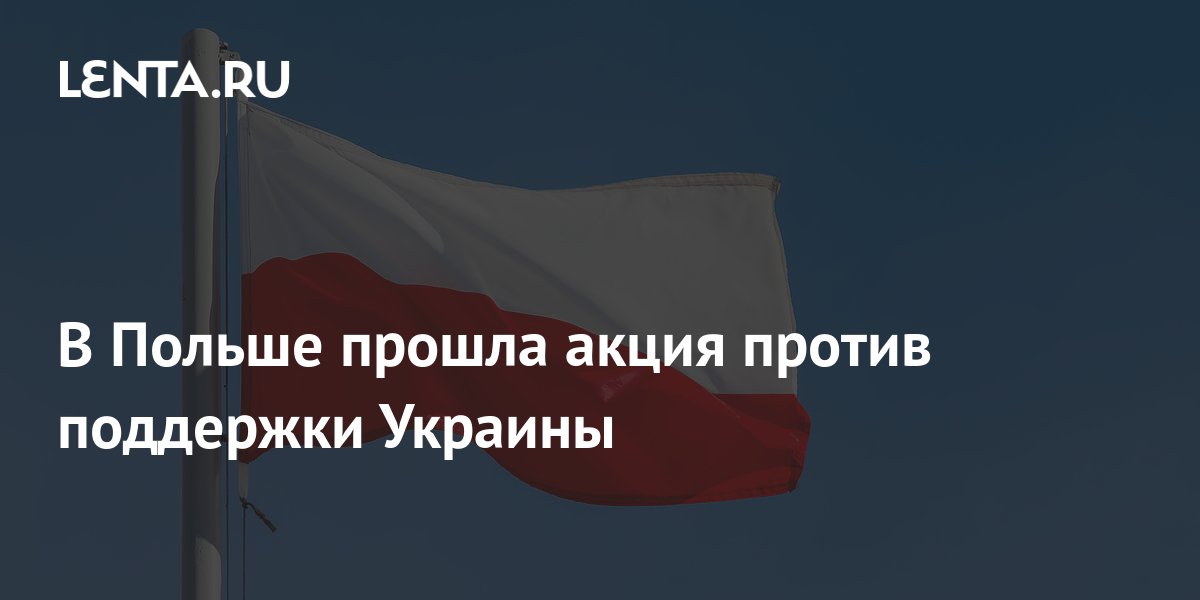 В Польше прошла акция против поддержки Украины: Политика: Мир: Lenta.ru