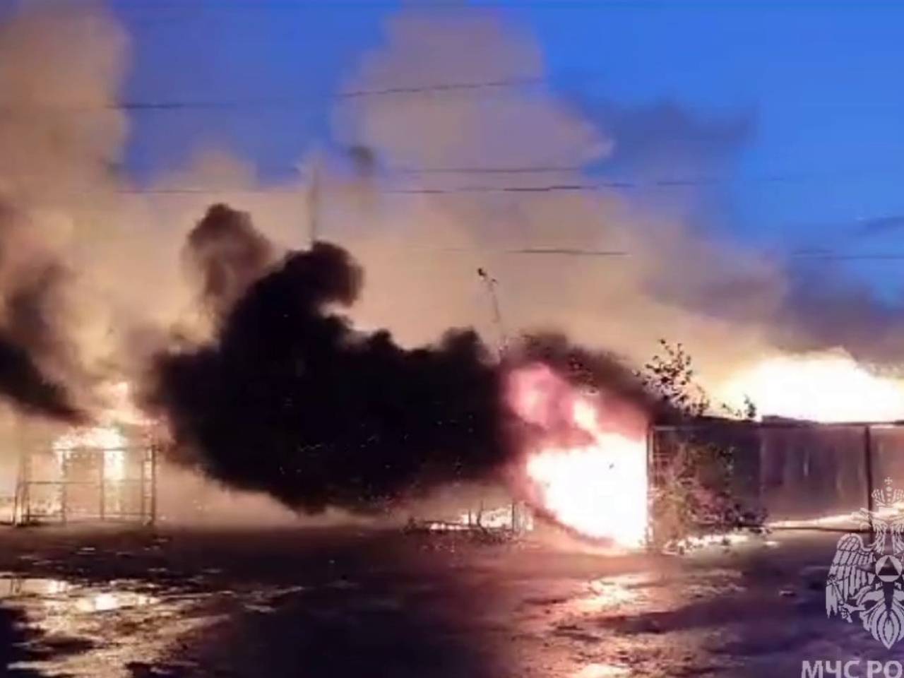 пожар на высоковольтной