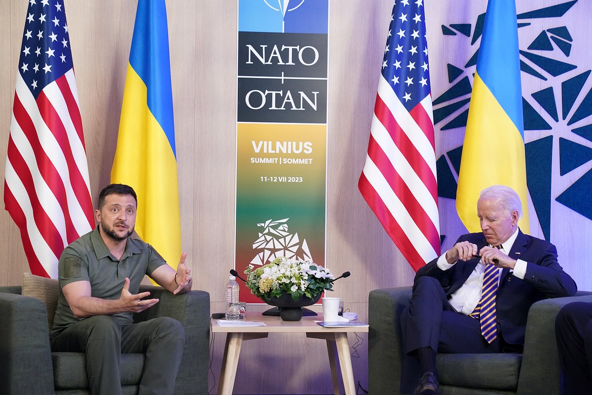 Президент Украины Владимир Зеленский и президент США Джо Байден 