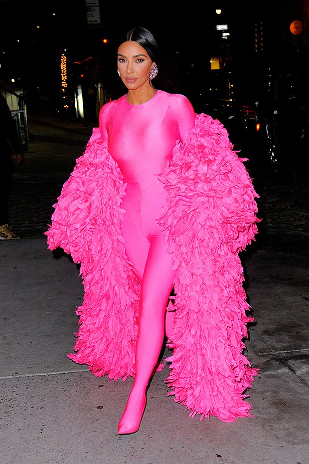 Телезвезда Ким Кардашьян на афтепати вечеринки Saturday Night Live