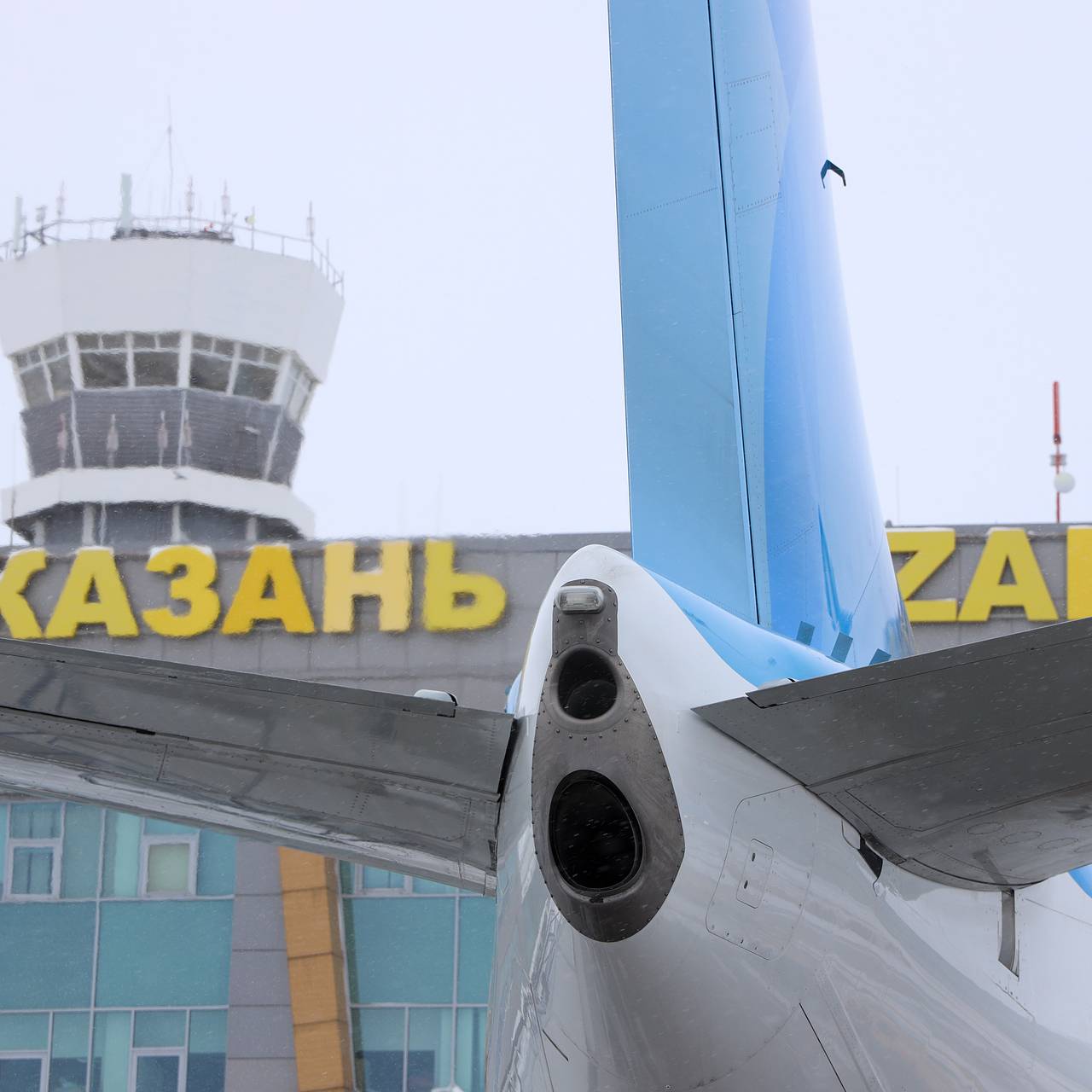 казанский аэропорт зимой