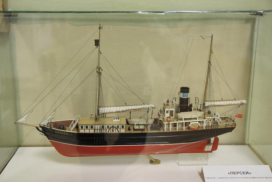 Модель судна «Персей» в Мурманском краеведческом музее