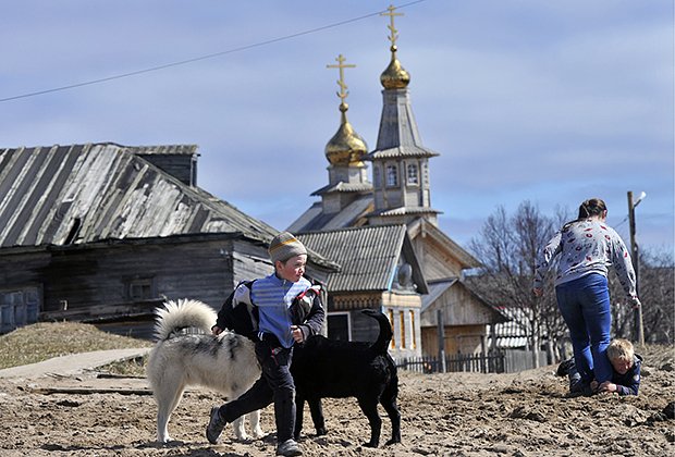 Жители села Кузомень