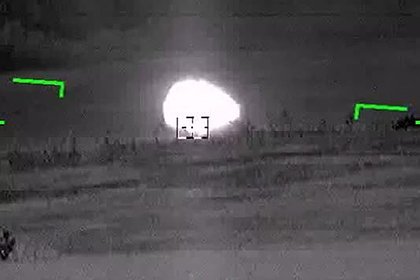Уничтожение бронемашины ВСУ вертолетом Ка-52 попало на видео