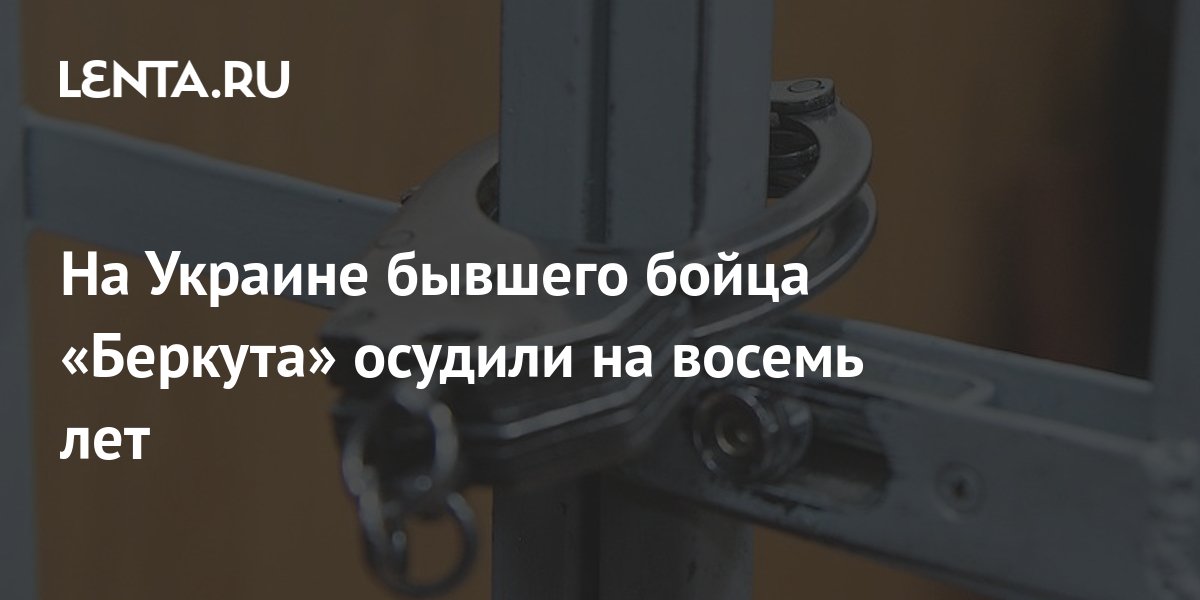 На Украине бывшего бойца «Беркута» осудили на восемь лет: Украина ...