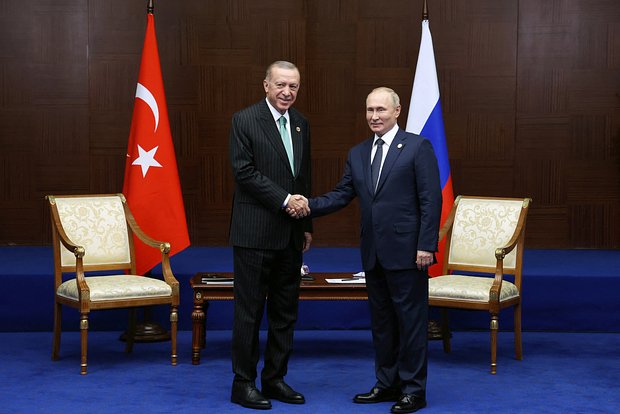 Реджеп Тайип Эрдоган и Владимир Путин