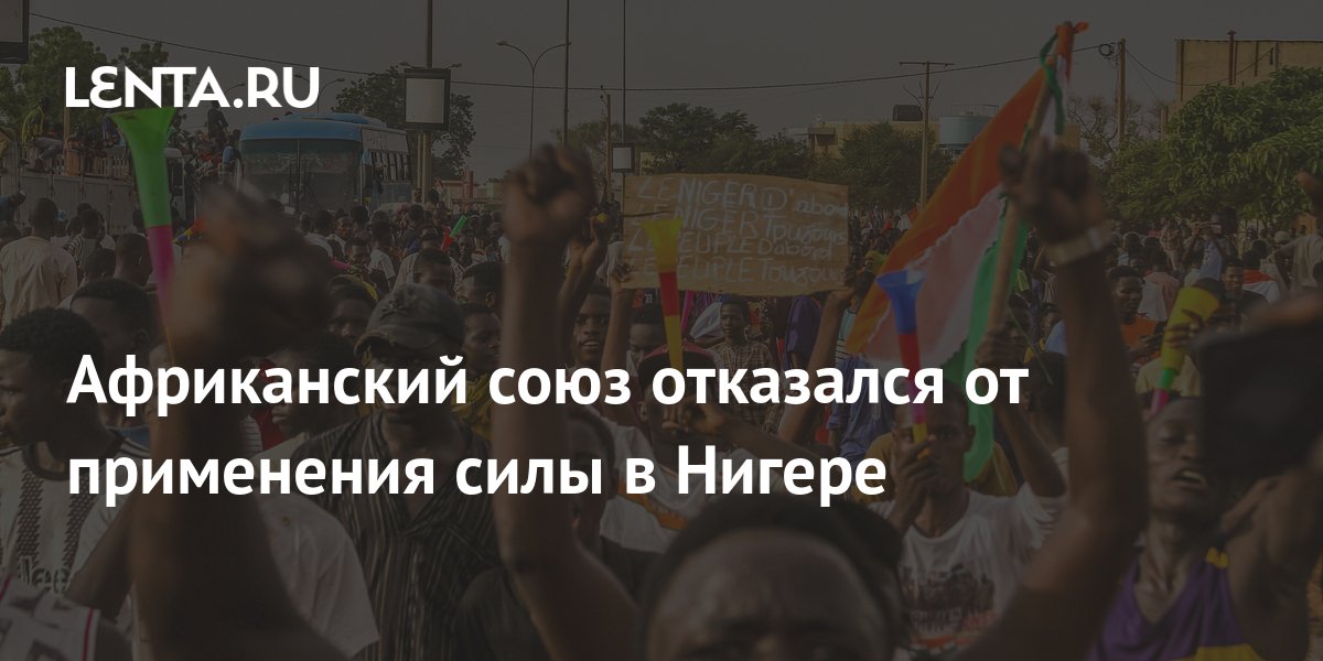 Африканский союз отказался от применения силы в Нигере: Политика: Мир ...