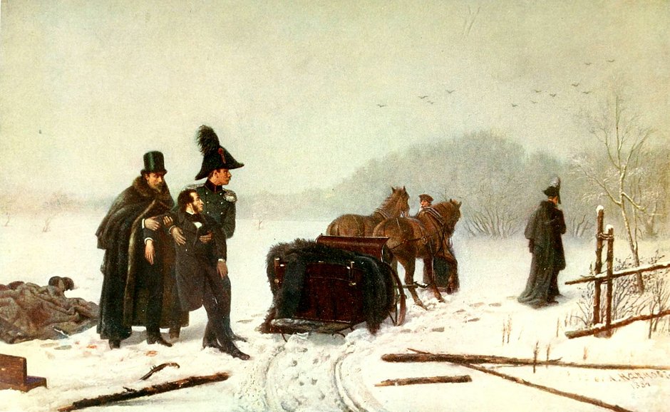 Алексей Наумов «Дуэль Пушкина с Дантесом», 1885 год