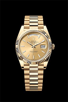 Часы Rolex Day-Date в корпусе и на браслете из золота — одна из самых популярных моделей этого бренда, который считается лидером часового рынка