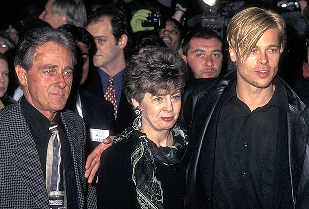 Брэд Питт с родителями, 1997 год