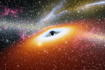 Вокруг гигантской черной дыры обнаружили «чудесный поглотитель»