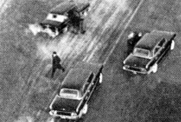 Момент покушения на Леонида Брежнева. 22 января 1969 года