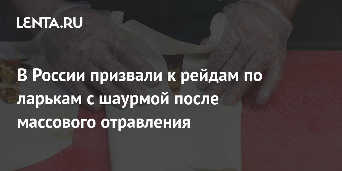 В России призвали к рейдам по ларькам с шаурмой после массового ...