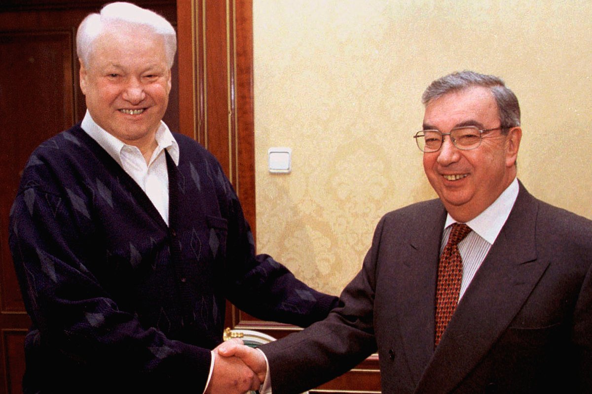 Евгений Примаков и Борис Ельцин, 4 декабря 1998 года 
