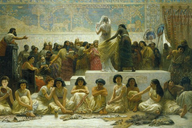 Картина «Брачный рынок Вавилона», 1875 год