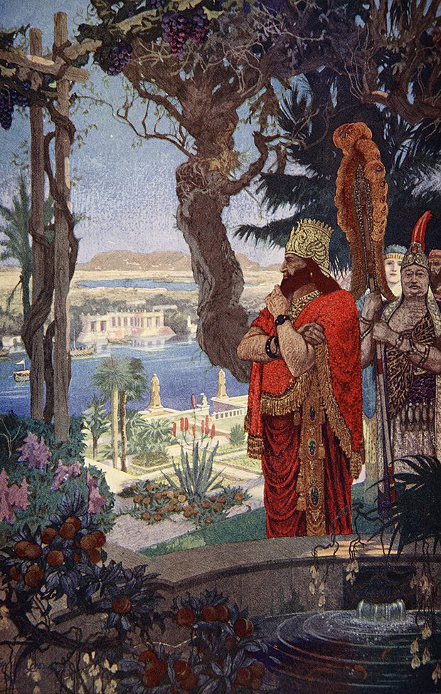 «Навуходоносор в висячих садах Вавилона», картина, 1915 год