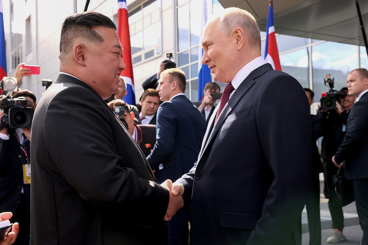 Встреча Владимира Путина и Ким Чен Ына