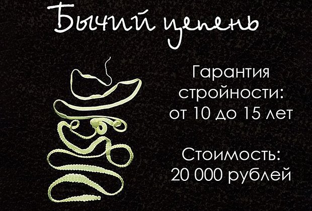 Объявление о продаже ленточных червей в интернете