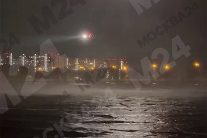 Тушение пожара вертолетами в Новой Москве попало на видео