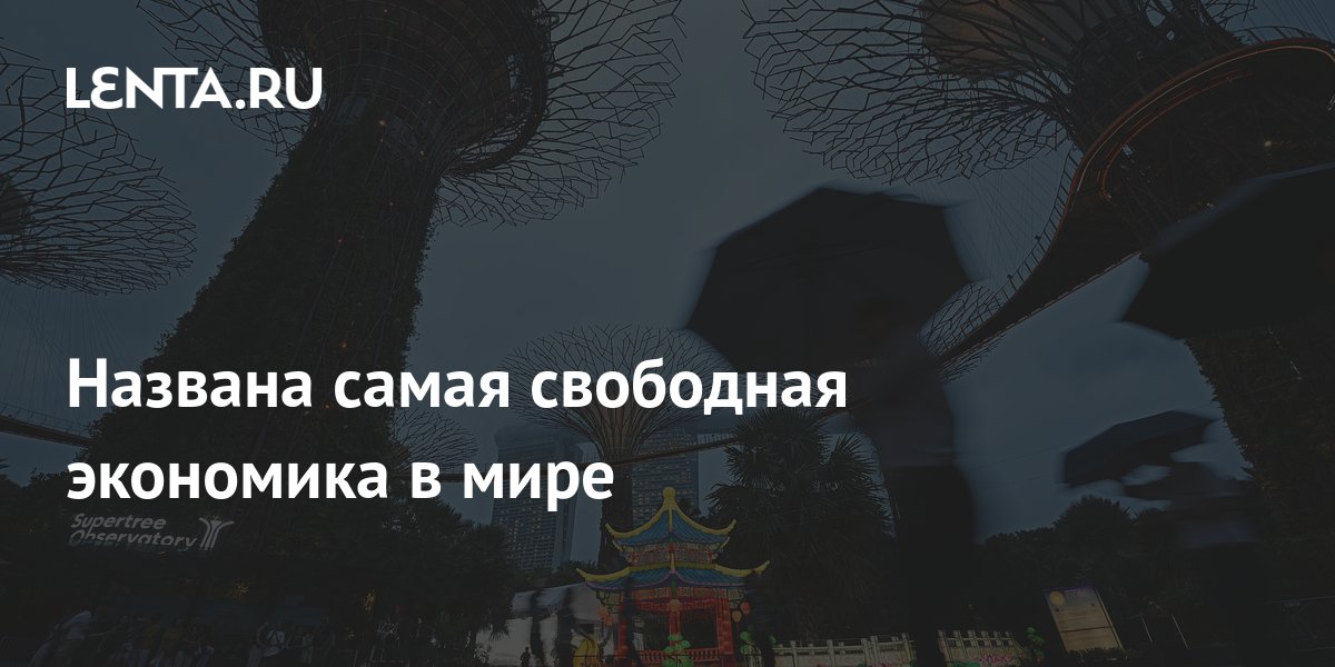Названа самая свободная экономика в мире: Госэкономика: Экономика: Lenta.ru