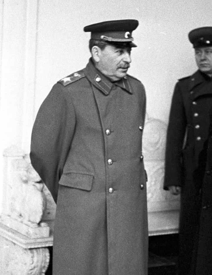 Иосиф Сталин на Ялтинской конференции глав правительств СССР, США и Великобритании, 1945 год 