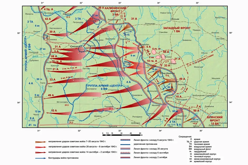 Смоленская стратегическая наступательная операция, 7 августа — 2 октября 1943 года 