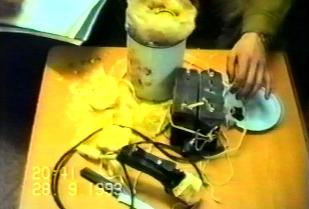 Самодельное взрывное устройство, изготовленное Алексеем Палием