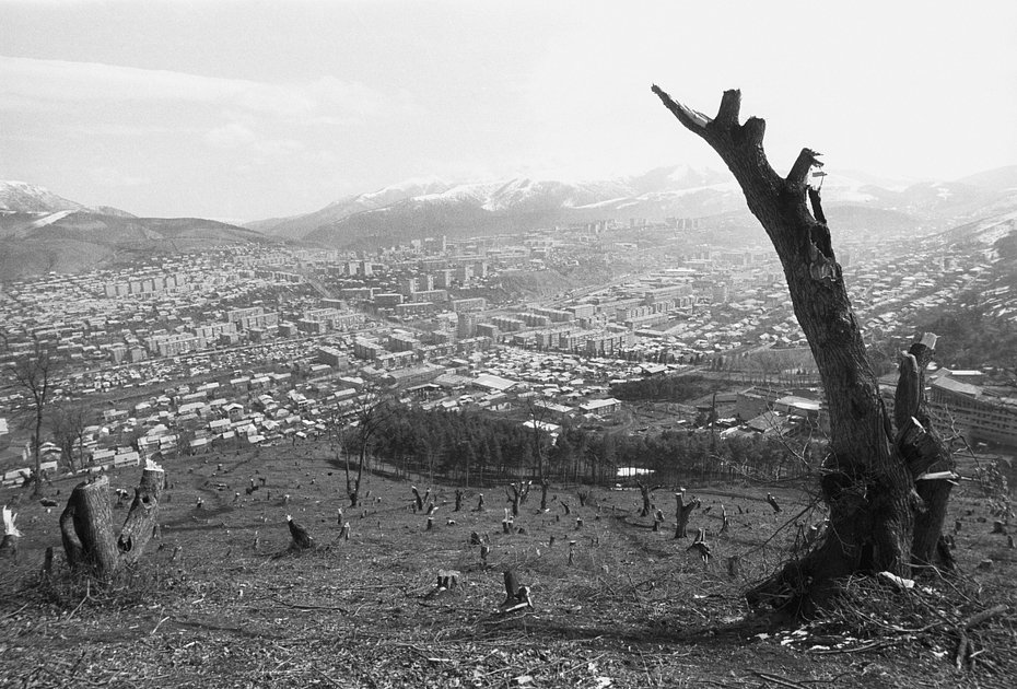 Столица Нагорного Карабаха город Степанакерт и его окрестности. 20 апреля 1988 года