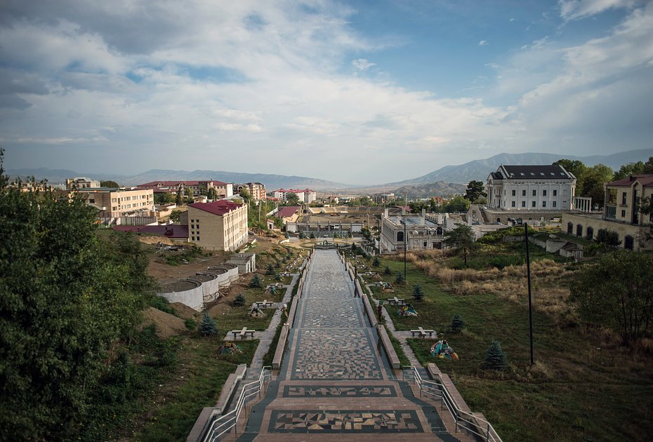 Город Степанакерт, столица самопровозглашенной Республики Нагорный Карабах. 7 октября 2015 года