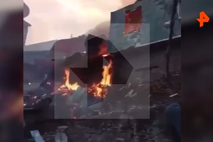 Крупный пожар в Дагестане захватил 20 домов