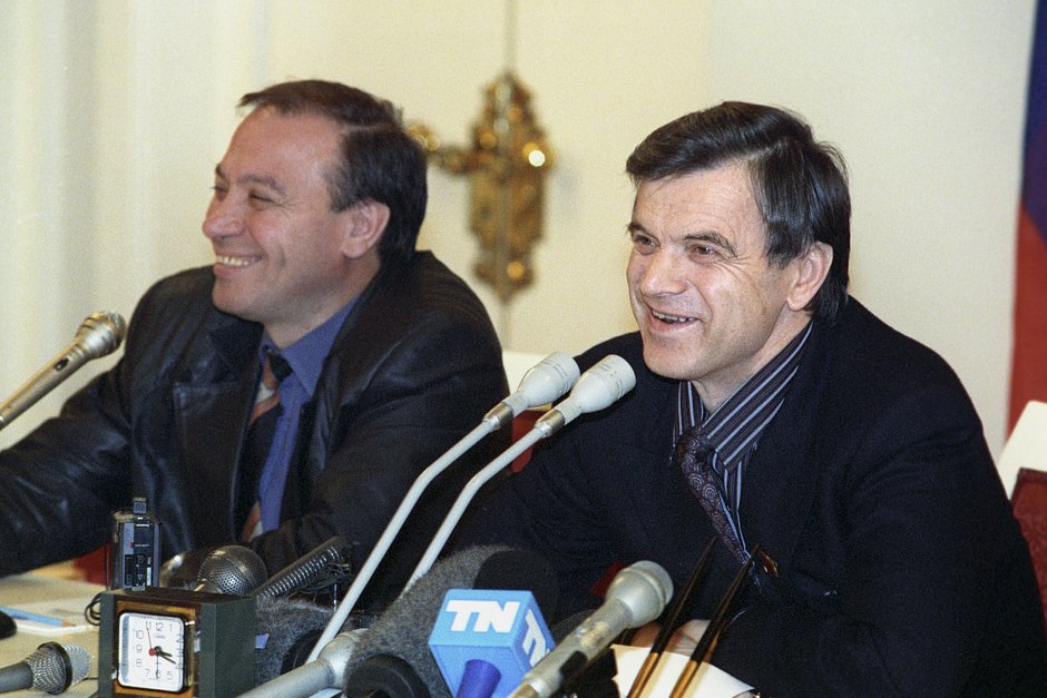 Руслан Хасбулатов в Белом доме, 2 октября 1993 года
