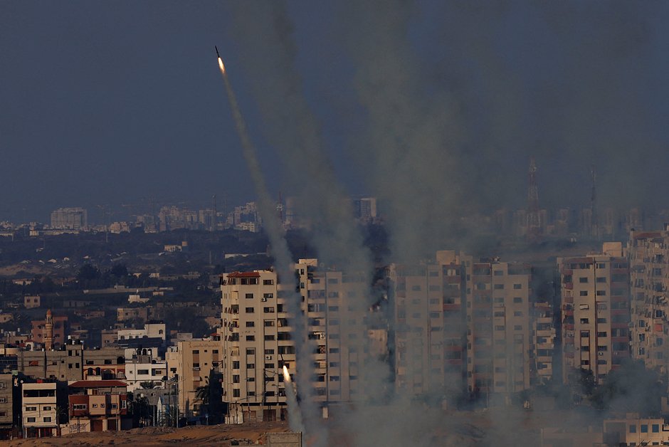 Ракеты, запущенные из Газы по Израилю, 10 октября 2023 года
