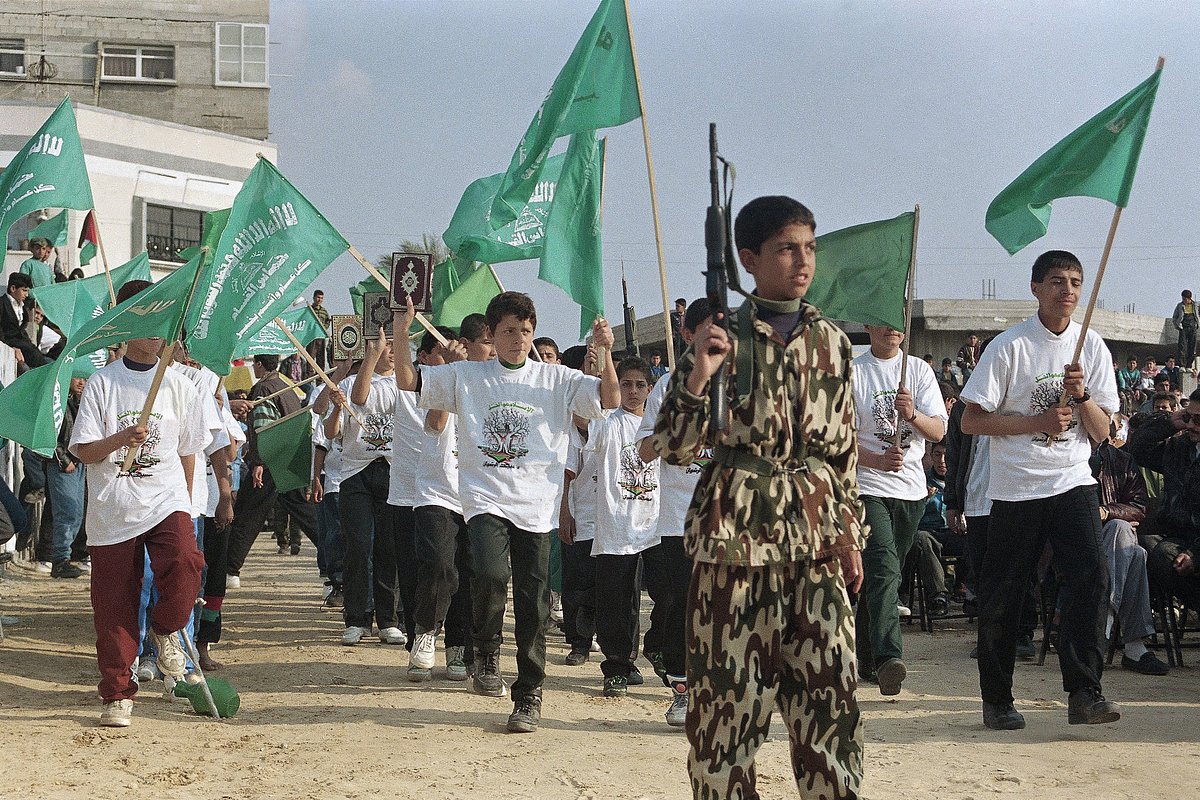 Марш сторонников ХАМАС в Газе, 1994 год