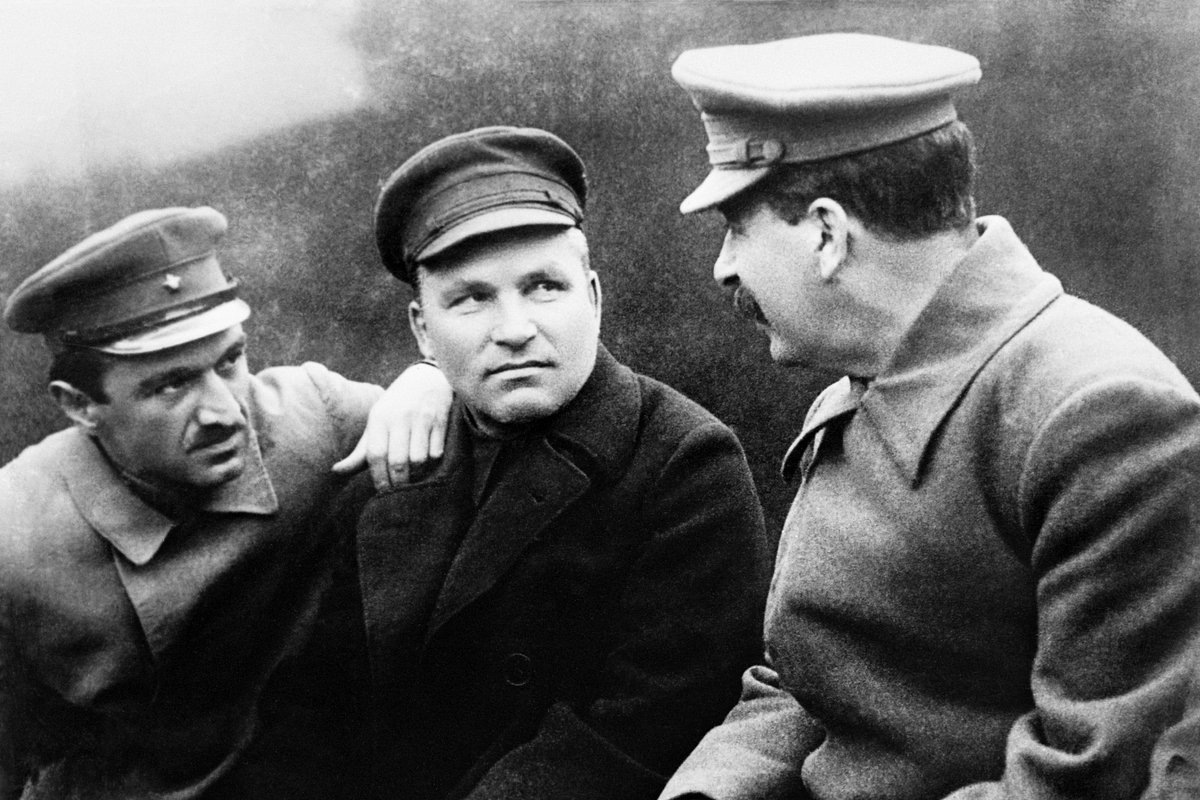 Анастас Микоян, Сергей Киров и Иосиф Сталин, 1932 год 