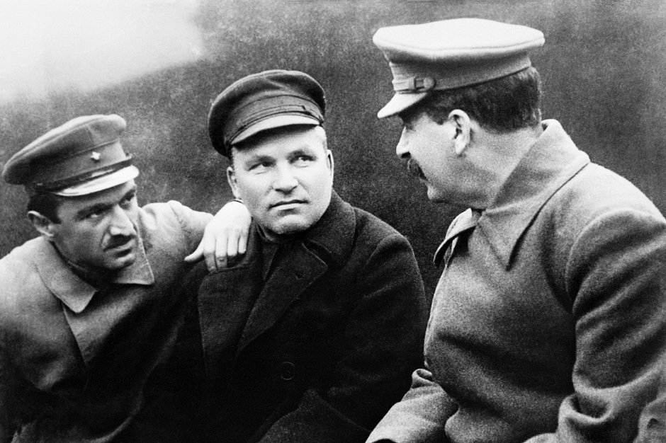 Анастас Микоян, Сергей Киров и Иосиф Сталин, 1932 год 