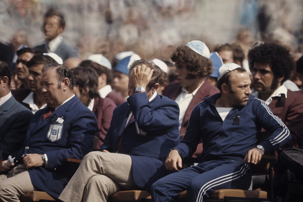 Панихида по погибшим заложникам на летних Олимпийских играх 1972 года, Мюнхен, ФРГ