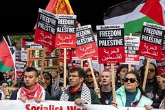 Митинг в поддержку Палестины в Лондоне